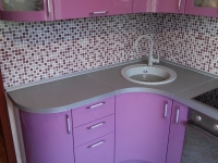 Кухня розовый хамелеон